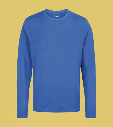 Plain Royal Blue - Cotton full sleeve TShirt for men and women
