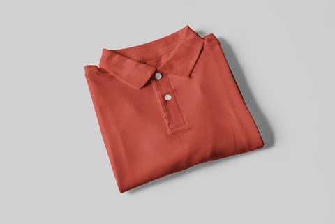 Polo T-shirt - Brick red