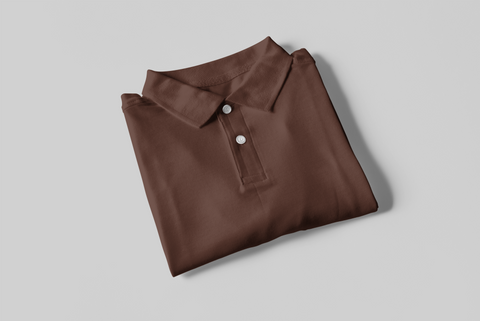 Polo T-shirt - Coffee brown