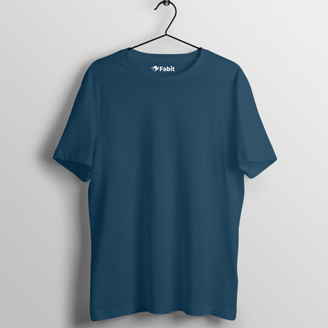 Plain pure cotton T Shirt for men and women - Navy Blue