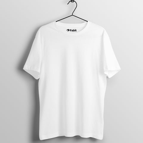 Plain pure cotton T Shirt for men and women - White